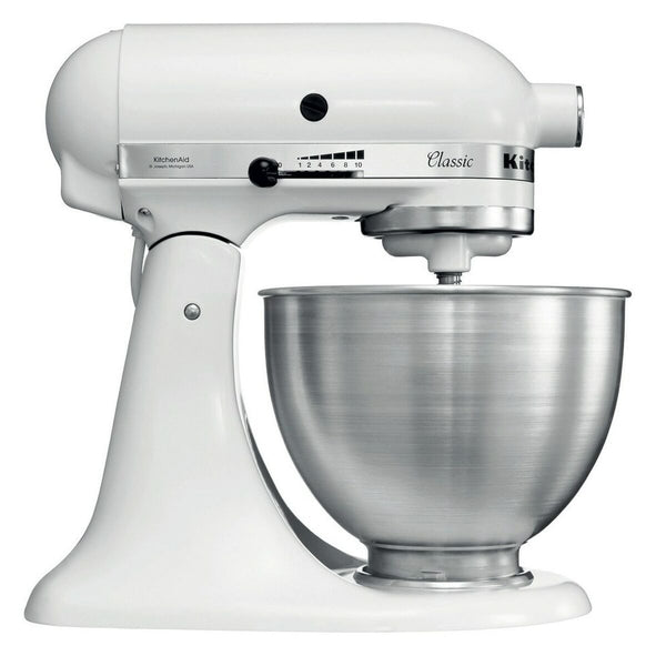 Sbattitore con frusta KitchenAid 5K45SSEWH Metallo Acciaio inossidabile Zinco-0