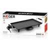 Piastra griglia liscia Haeger GR-200.010A Nero 2000 W-1