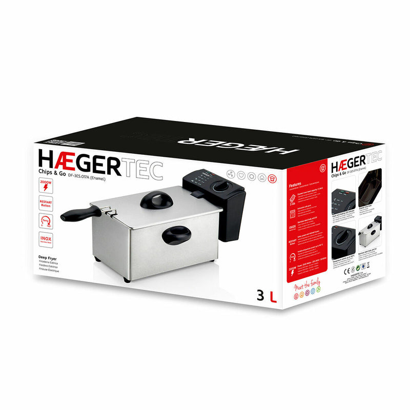 Friggitrice Haeger DF-3ES.017A Nero 2000 W-1
