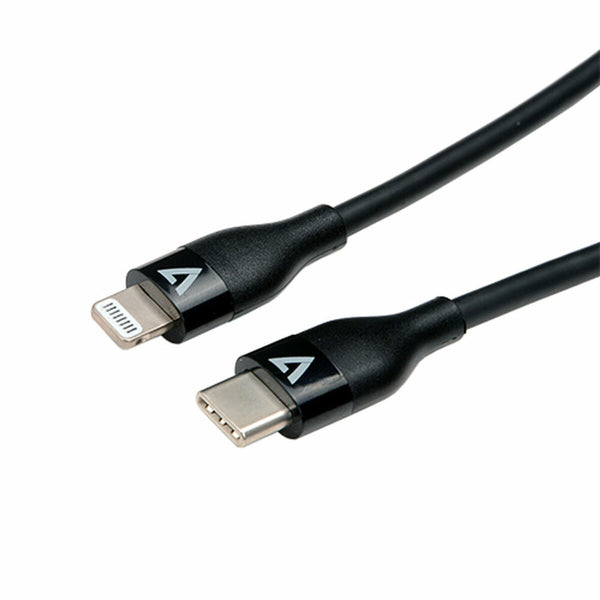 Cavo USB-C a Lightning V7 V7USBCLGT-1M         Nero-0