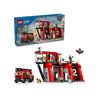 Playset Lego 60414 Fire station with Fire engine-0