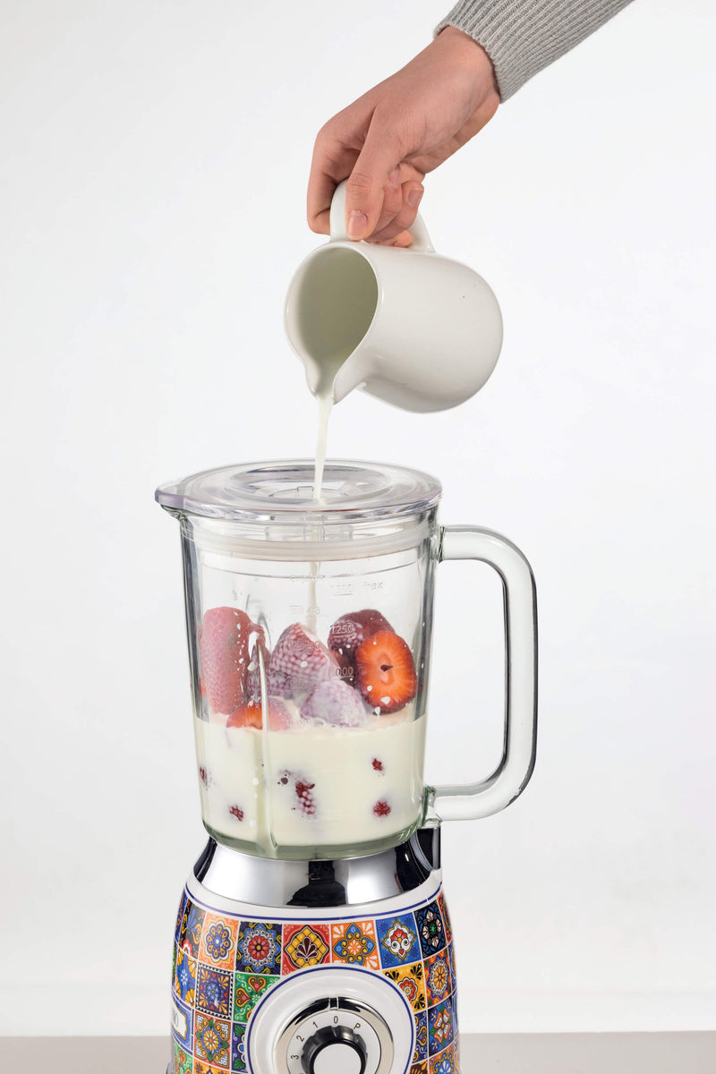 Frullatore con Tazza in Vetro Positano bigeshop
