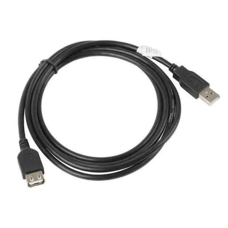 Cavo Prolunga USB Lanberg Maschio/Femmina 480 Mb/s Nero-0