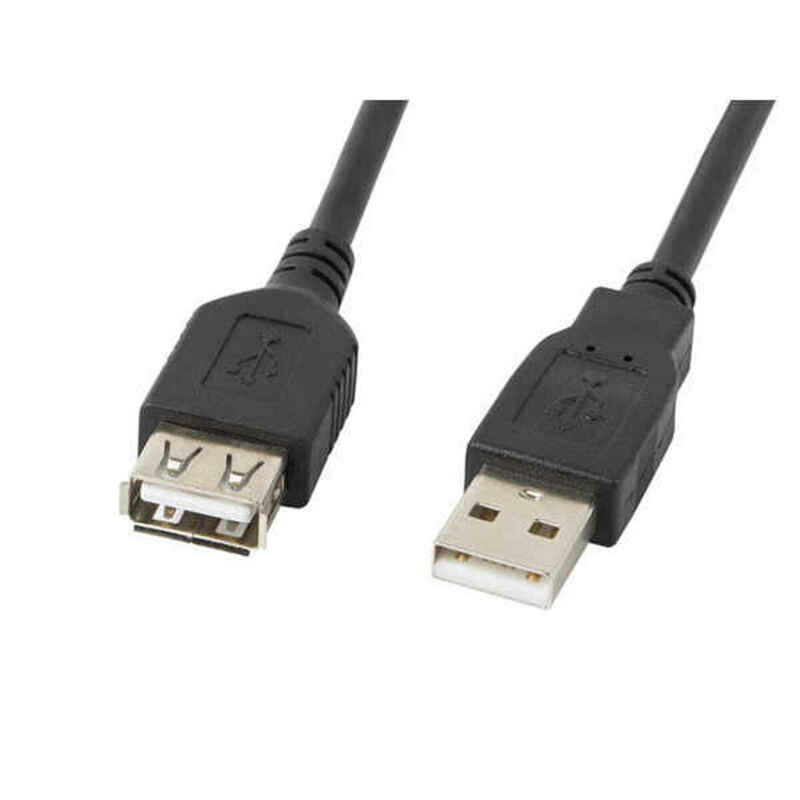 Cavo Prolunga USB Lanberg Maschio/Femmina 480 Mb/s Nero-1