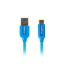 Cavo USB A con USB C Lanberg CA-USBO-22CU-0018-BL Quick Charge 3.0 Azzurro 1,8 m-0