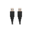 Cavo USB Lanberg CA-USBA-30CU-0018-BK Nero 1,8 m-0