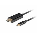 Cavo USB-C con HDMI Lanberg CA-CMHD-10CU-0010-BK Nero 1 m-0