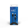 Cavo da USB a Micro USB e USB C Savio CL-128 Nero 1 m-3