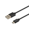 Cavo USB A con USB C Savio CL-129 Nero 2 m-4