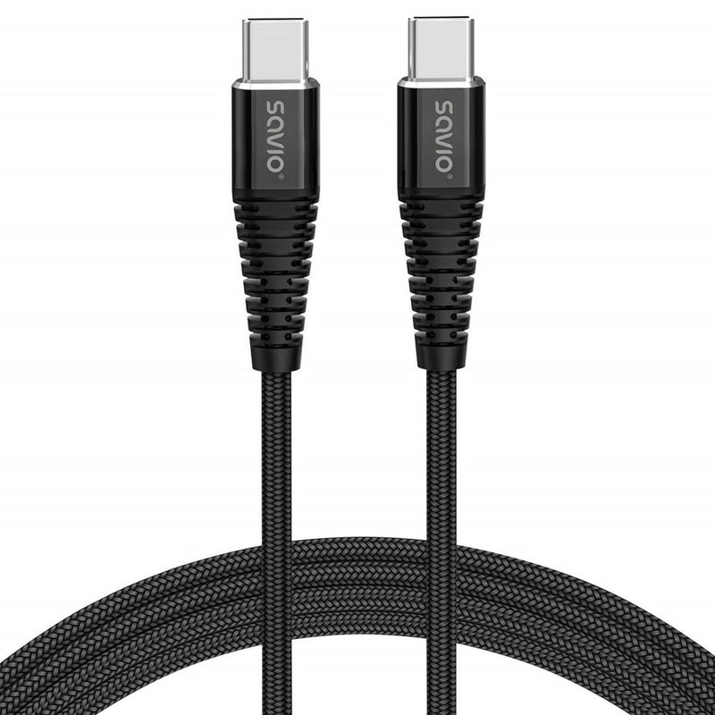 Cavo USB C Savio CL-159 Nero 1 m-0