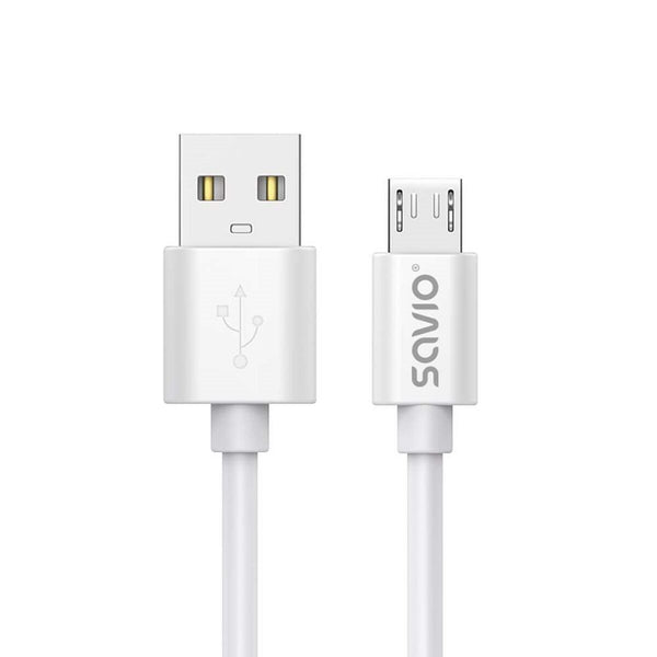 Cavo da USB a micro USB Savio CL-167 Bianco 3 m-0