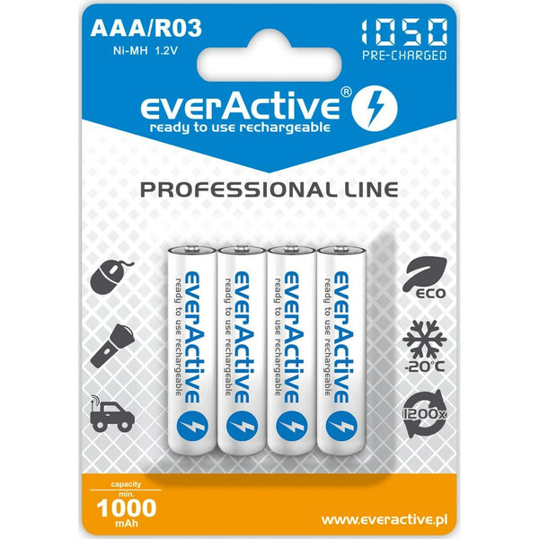 Batterie Ricaricabili EverActive EVHRL03-1050 1,2 V AAA-0