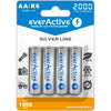 Batterie Ricaricabili EverActive EVHRL6-2000 AA LR6 1,2 V 3.7 V-0