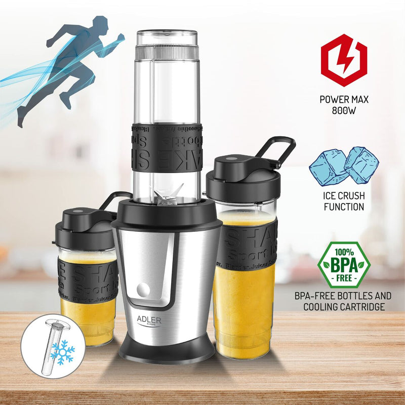 Frullatore Adler AD 4081 Argentato 500 W 0,5 L-2