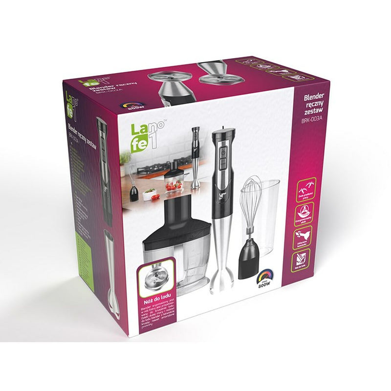 Frullatore Lafe BRK-003A Nero Argentato 800 W 600 ml 0,5 L-1