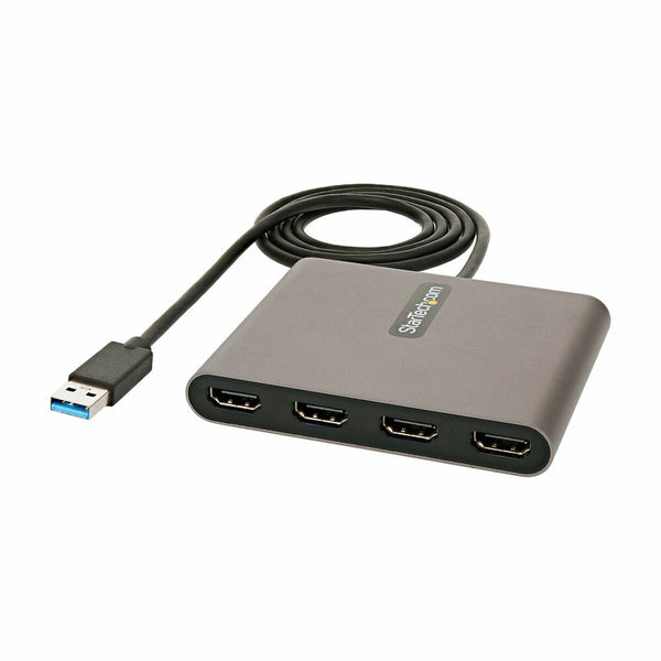 Adattatore USB 3.0 con HDMI Startech USB32HD4 Nero Grigio Multicolore 1 m-0