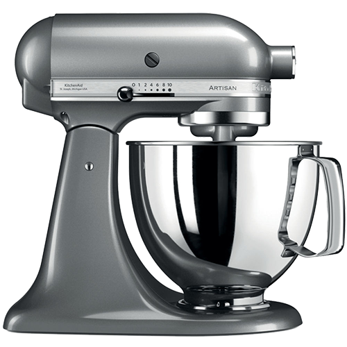 KITCHENAID 5KSM125  impastatrice planetaria , 300 W, capacità ciotola 4,8 l, Grigio KitchenAid