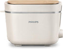 Philips  Tostapane biologico 100% plastica riciclata, 8 livelli di tostatura colore  crema (HD2640/10) Philips
