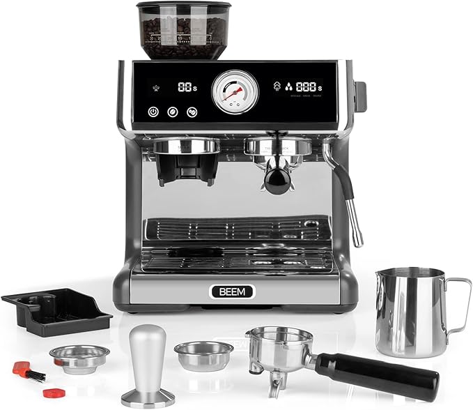 BEEM Macchina per caffè professonale espresso con macinino ESPRESSO-GRIND-EXPERT