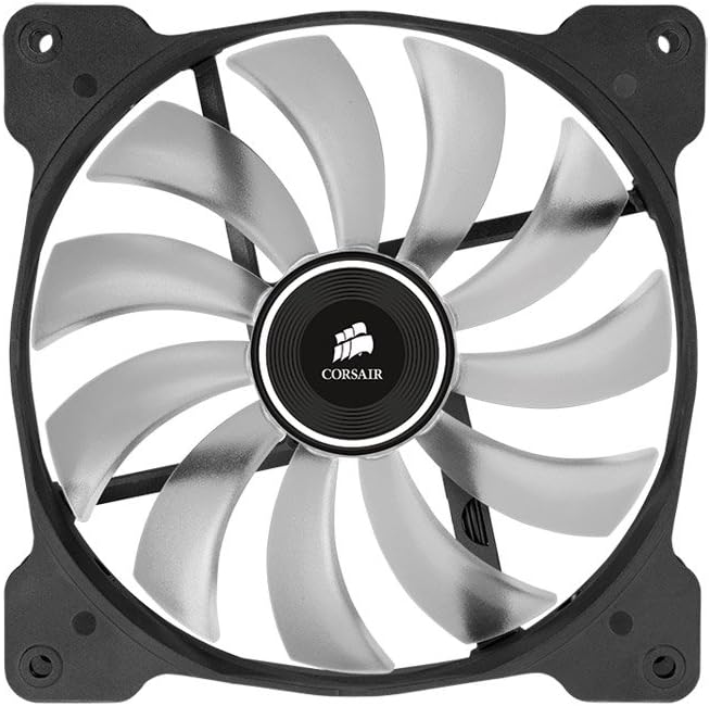 Corsair AF140 LED Quiet Edition Ventola da 140 mm, Flusso d'Aria Elevato, Corsair