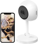 Woox 741143 Smart Camera WiFi Full HD 2 MP Controllo Vocale Alexa Google, R4114 Bianco videosorveglianza