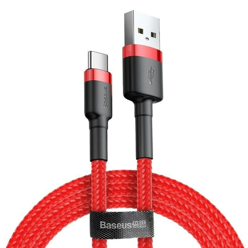 Cavo USB A con USB C Baseus Cafule Rosso 24 2 m-2