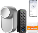 Serratura Smart Con Impronte Digitali SwitchBot WiFi Smart Lock Ultra Con Tastierino Touchscreen, , Serratura Elettronica Con Batteria Ricaricabile, Adatta A Porte Europee, Matter/Alexa/Google SwitchBot