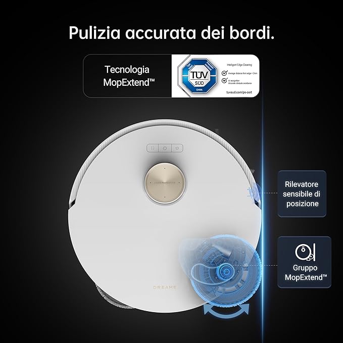 DREAME L20 Ultra Complete Robot Aspirapolvere Lavapavimenti con Tecnologia MopExtend™ DREAME
