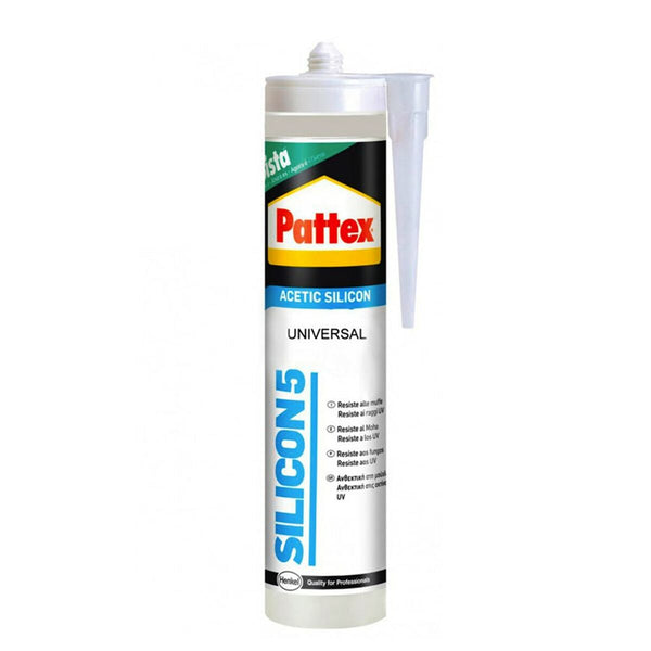 Silicone Pattex Silicon 5 Universale Trasparente 280 ml-0