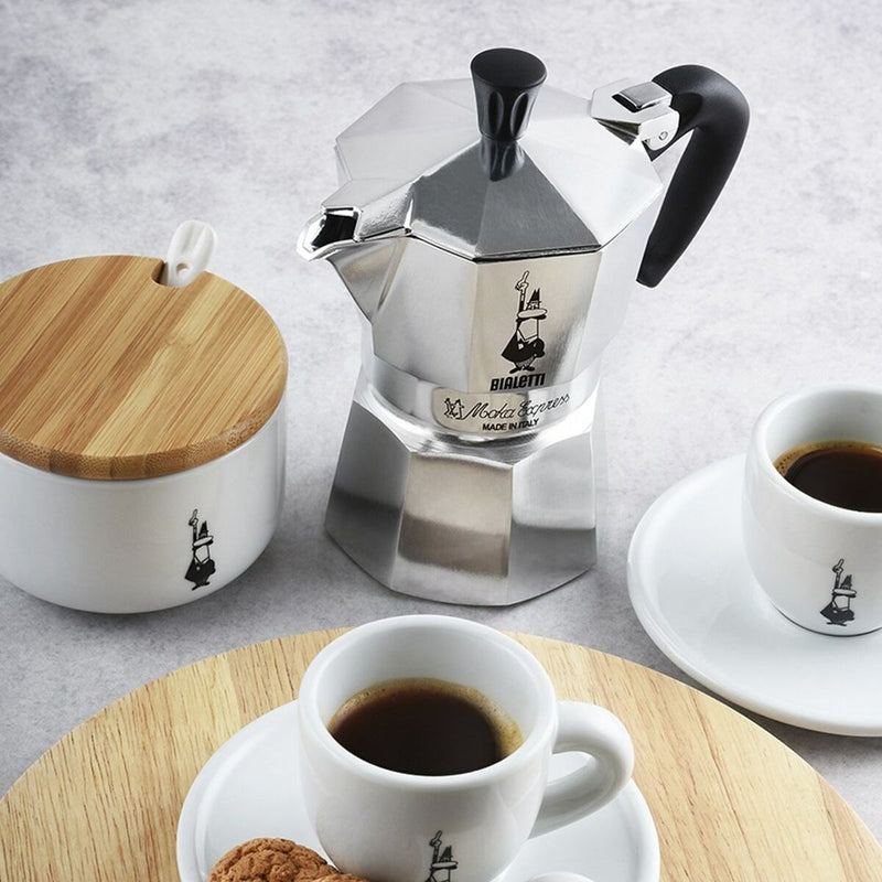 Caffettiera Italiana Bialetti Moka Express Alluminio 60 ml 1 Tazza-6