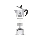 Caffettiera Italiana Bialetti Moka Express Alluminio 60 ml 1 Tazza-3