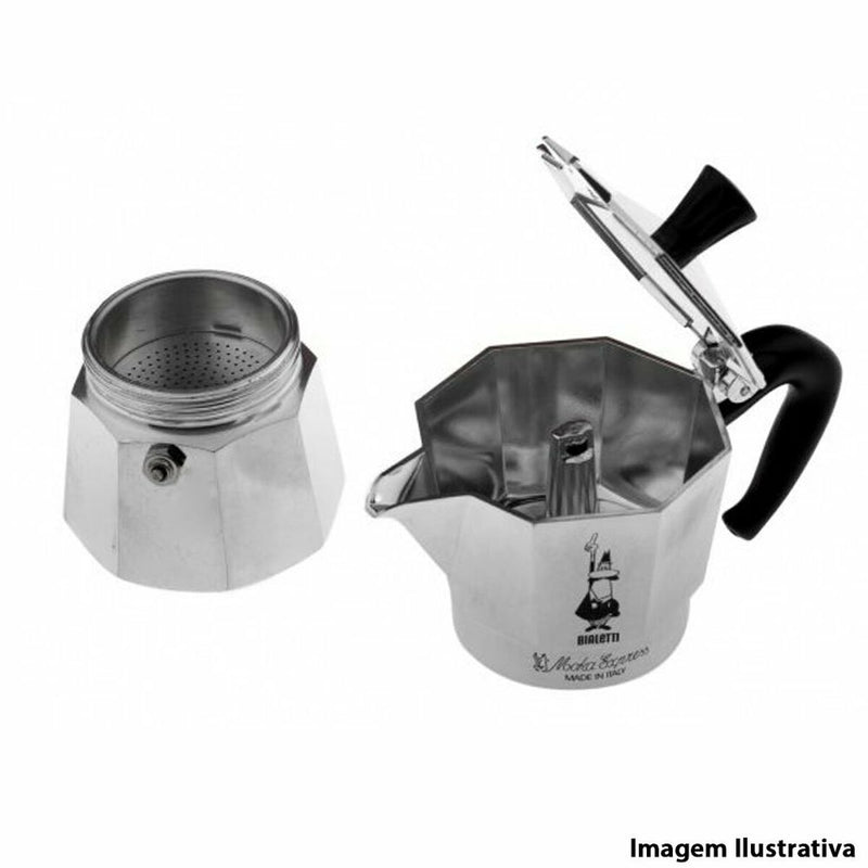 Caffettiera Italiana Bialetti Moka Express Alluminio 200 ml 3 Tazze-1