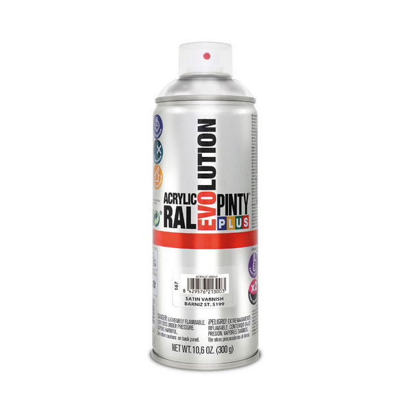 Vernice Spray Pintyplus Evolution S199 400 ml Raso Incolore-0