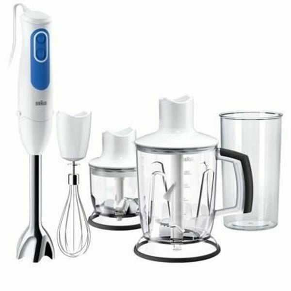 Frullatore ad Immersione Braun MQ3045WH 700 W Bianco Bianco/Blu Azzurro/Bianco 700 W-0