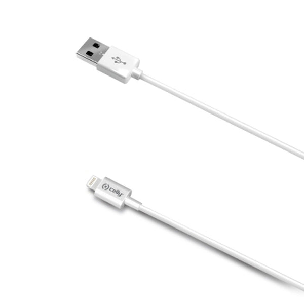 Cavo USB a Lightning Celly USBIP52M 2 m Bianco-0