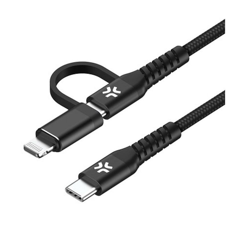 Cavo USB-C Celly USBC2IN1BK Nero 1 m 2 m-1