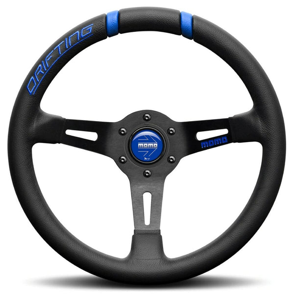 Volante Racing Momo DRIFTING Nero/Blu Ø 33 cm-0