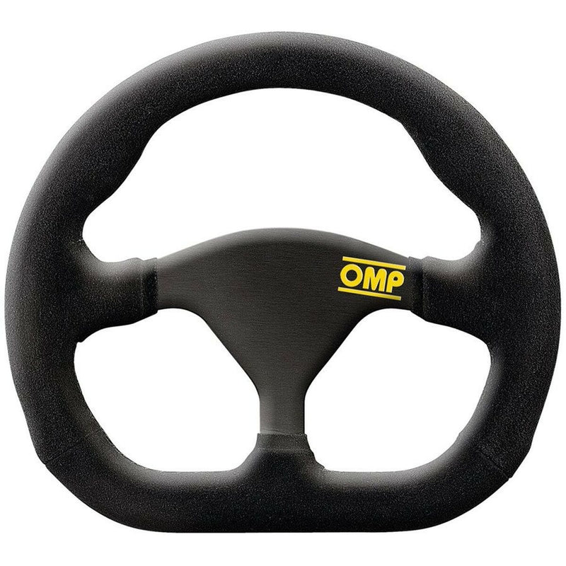 Volante Racing OMP Formula Quadro Camoscio Nero 25 x 23 cm-0