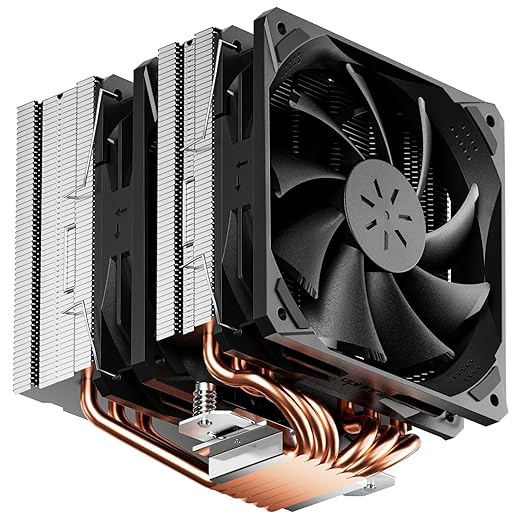 Dissipatore CPU ad Alte Prestazioni, 6 Tubi di Calore CPU Air Cooler, Raffreddatore CPU ad Torre Doppia, Doppia Ventola 120mm PWM, Intel LGA 2011/2066(X79/X99) e AMD AM4/AM5 Compatibile, D6SEK Cooler Master