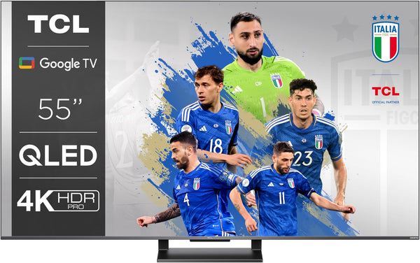 TCL Qled smart tv  55C739 Smart TV 55″ com 4K HDR Pro, Google TV com som Onkyo, 144 Hz