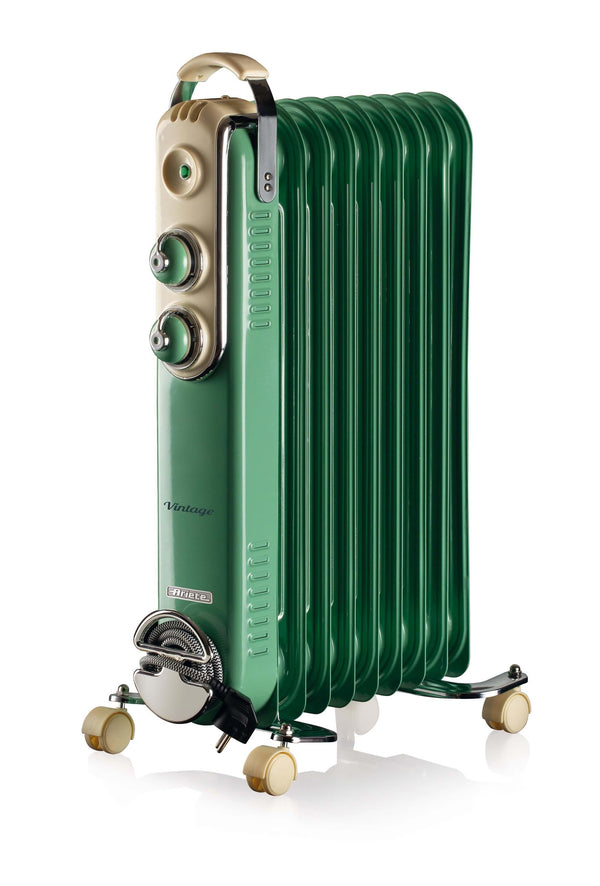 Radiatore a olio 9 elementi Verde bigeshop