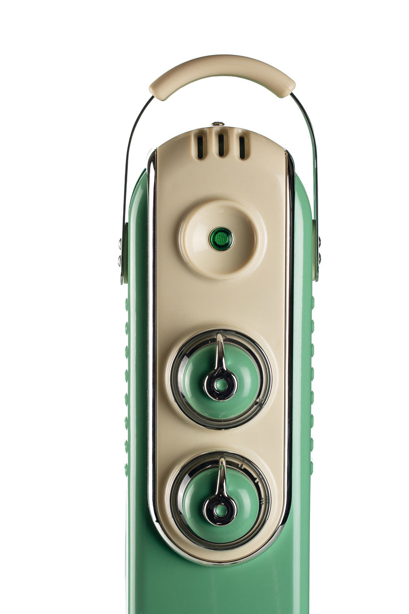 Radiatore a olio 9 elementi Verde bigeshop