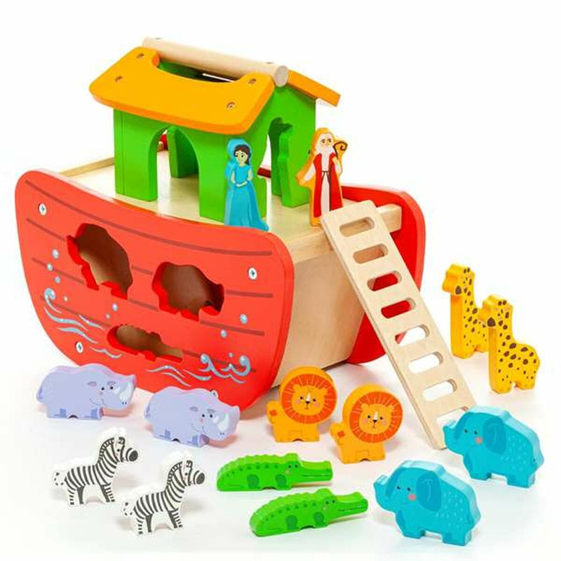 Playset Moltó Noah's ark Legno 17 Pezzi-0