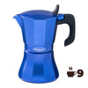 Cafettiera Italiana Oroley Petra 9 Tazze Azzurro Alluminio-1