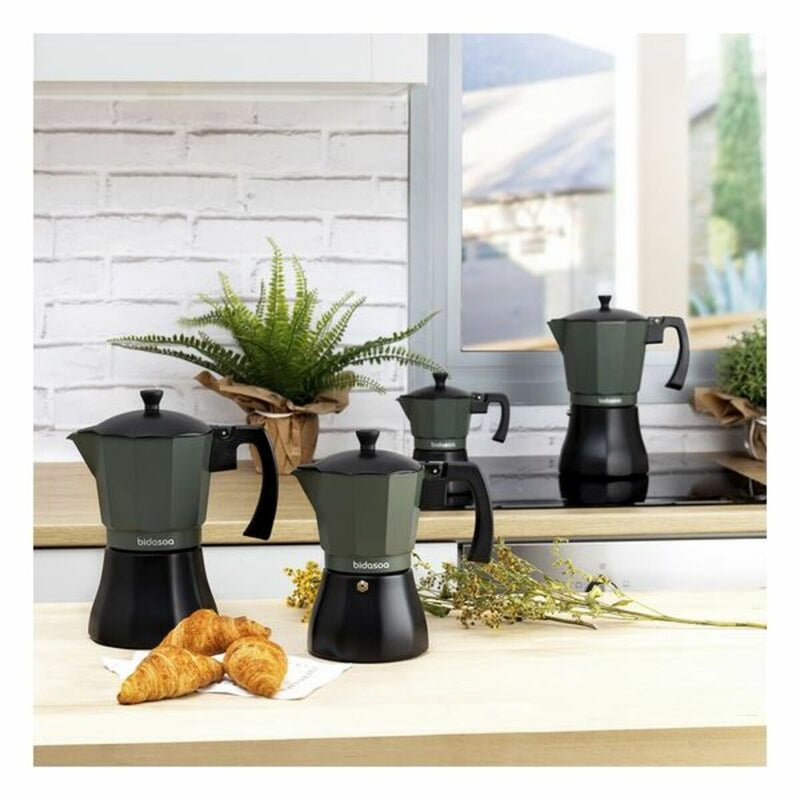 Caffettiera Bidasoa Vera Verde Metallo-3