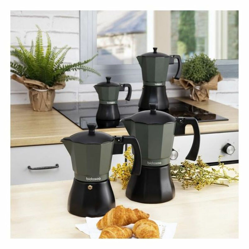 Caffettiera Bidasoa Vera Verde Metallo-2