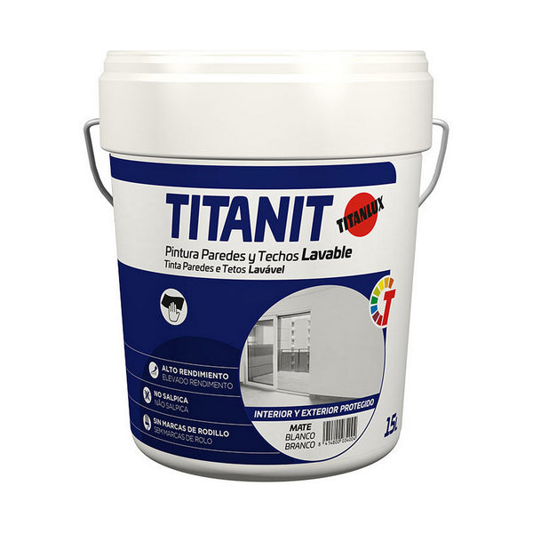 Pittura Titanlux Biolux  a62000815 Bianco 15 L-0