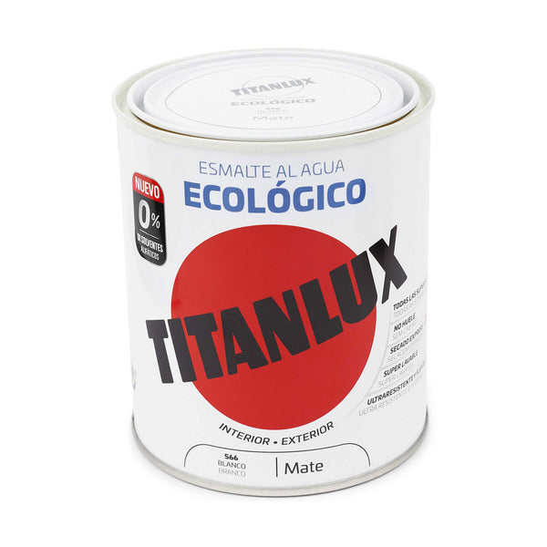 Vernice Titanlux 02t056634 750 ml Smalto per finiture Bianco Mat-0