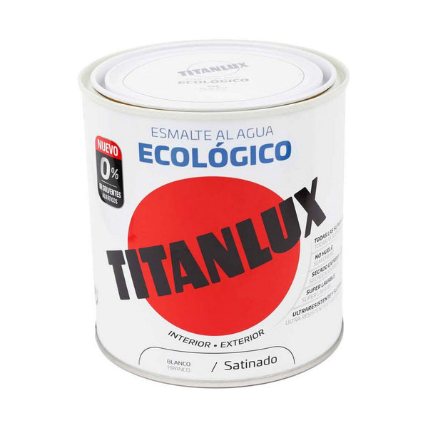 Smalto acrilico Titanlux 01t056614 Ecologico 250 ml Bianco Raso-0