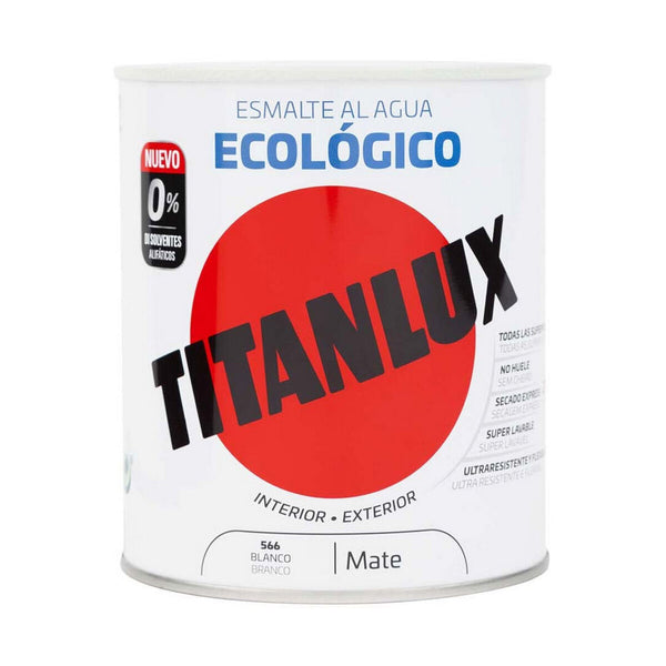 Smalto acrilico Titanlux 02t056614 Ecologico 250 ml Bianco Mat-0